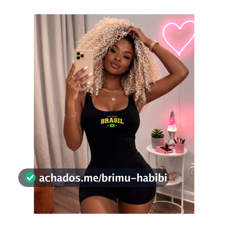 Macacão Feminino Suplex Alça Larga Curto Brasil Moda Fitness Academia