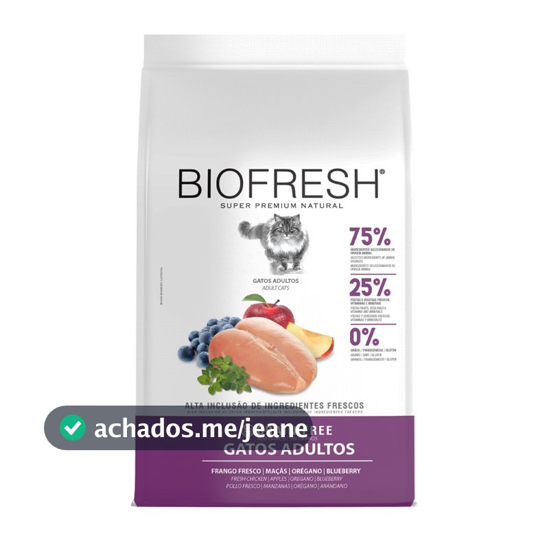 Ração BioFresh Gato Adultos Frango 7,5kg