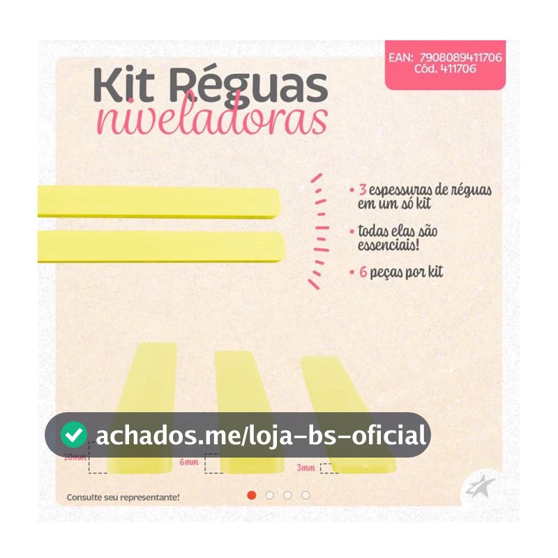 Kit Régua Niveladora para Biscoito / Rolo Maciço 24cm Confeitaria