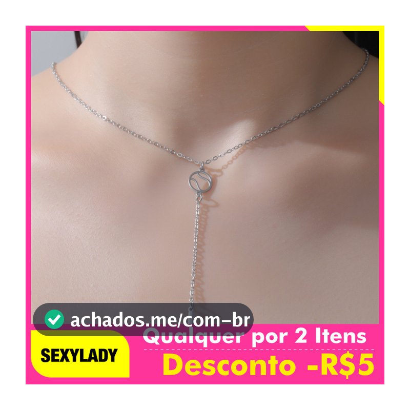 Colar de raquete de tênis mini, moderno, colar esportivo, colar feminino em aço inoxidável, presente de joalheria