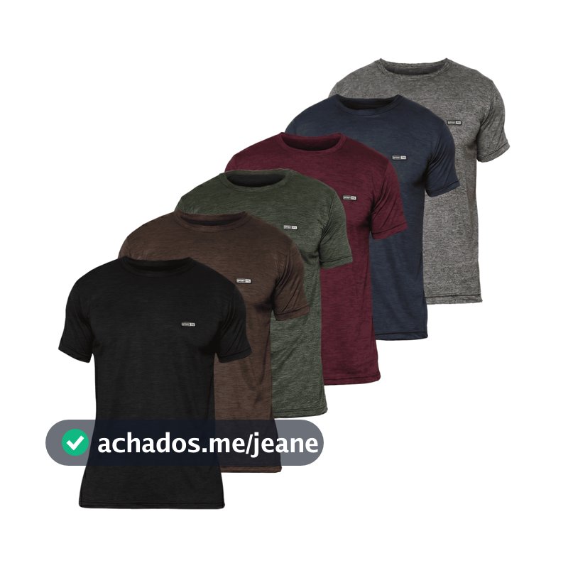 Kit 6 Camisetas Masculina Academia Dry Fit Malha Fria Treino Envio imediato