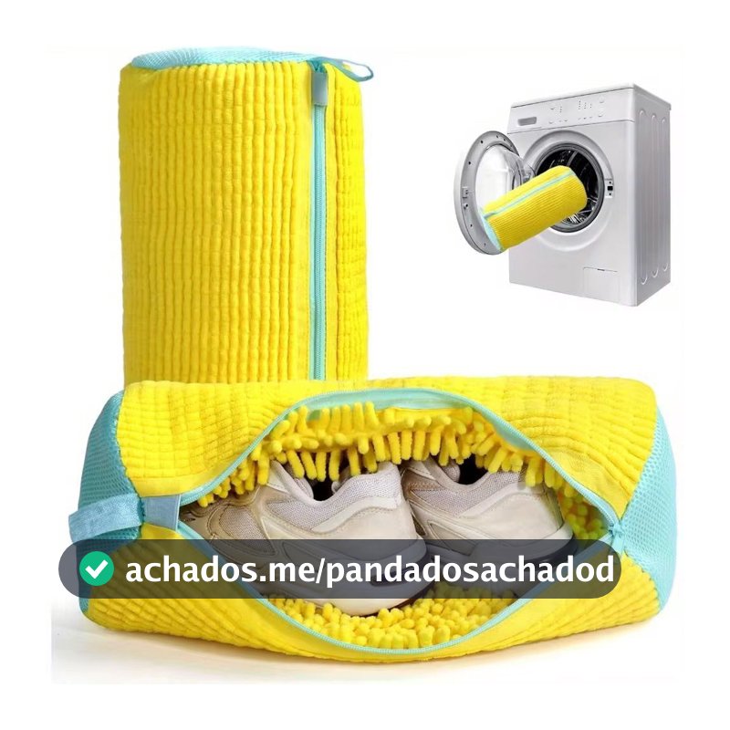 Bolsa para Lavar Sapato Tênis na Máquina de Lavar Prático