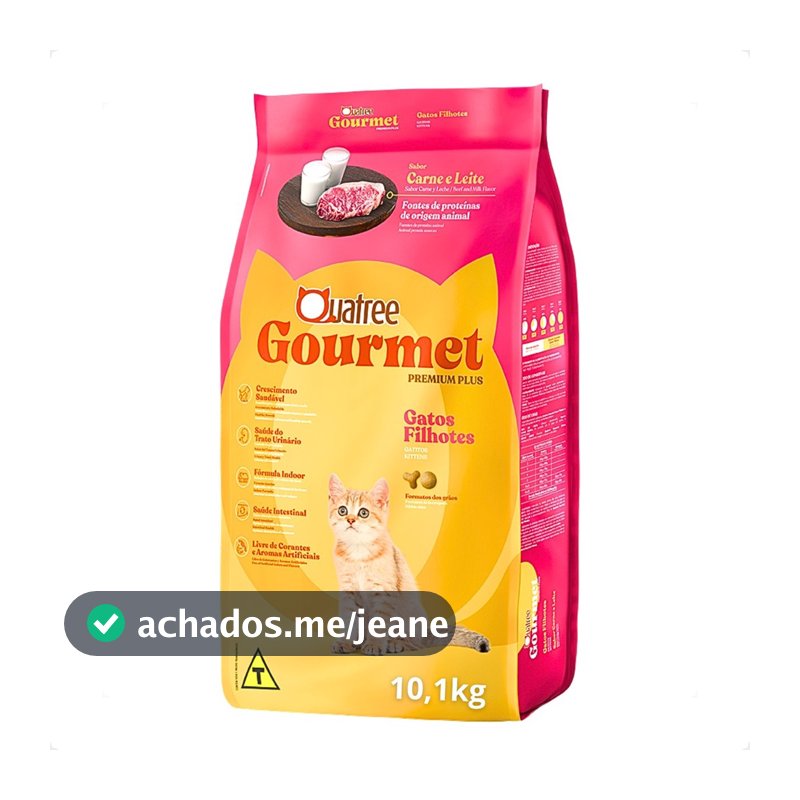 Ração Quatree Gourmet Gatos Filhotes - 10,1Kg