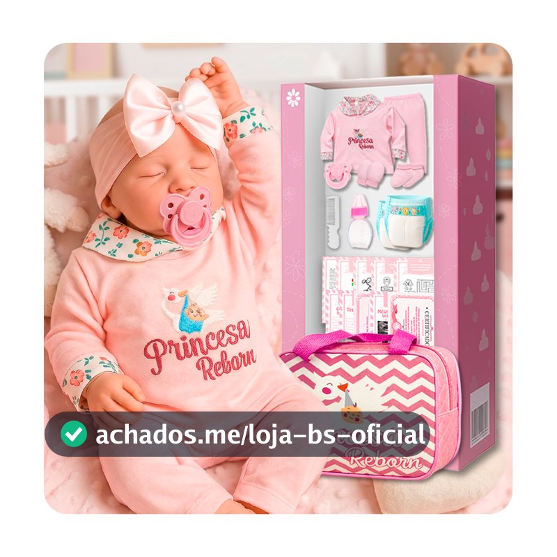 Boneca Reborn Recem Nascida Bebe Realista 100% Silicone Linda