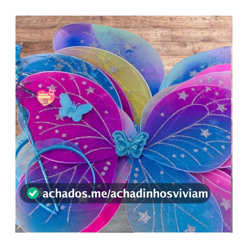 Kit Completo Fantasia Asa De Borboleta Infantil Fada +Tiara + Varinha Festa Carnaval Decoração Árvore de Natal