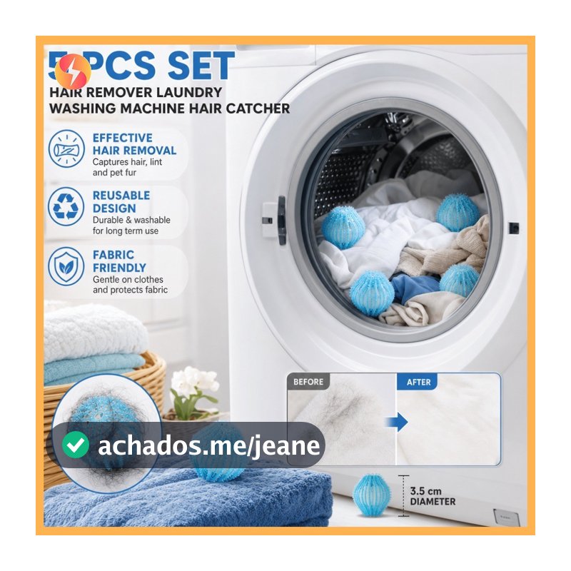 5 Pçs Removedor De Pêlos Máquina De Lavar Roupa Coletor De Cabelo Roupas Reutilizáveis Cama Fiapos Bola Tecido Ferrament