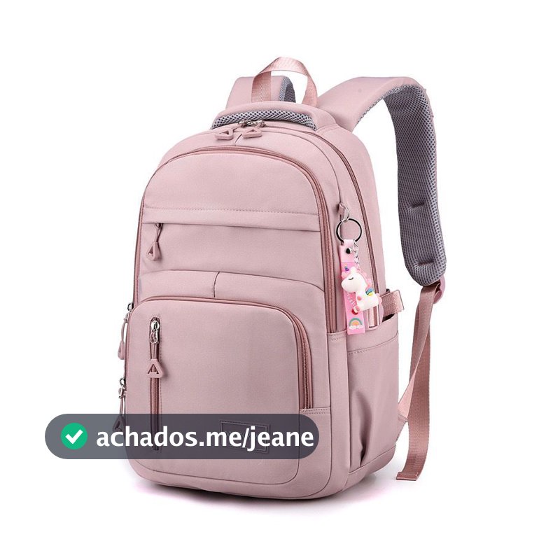 Mochila Bolsa Feminina Impermeável Grande Resistente Notebook Escolar Faculdade Viagem Moderna