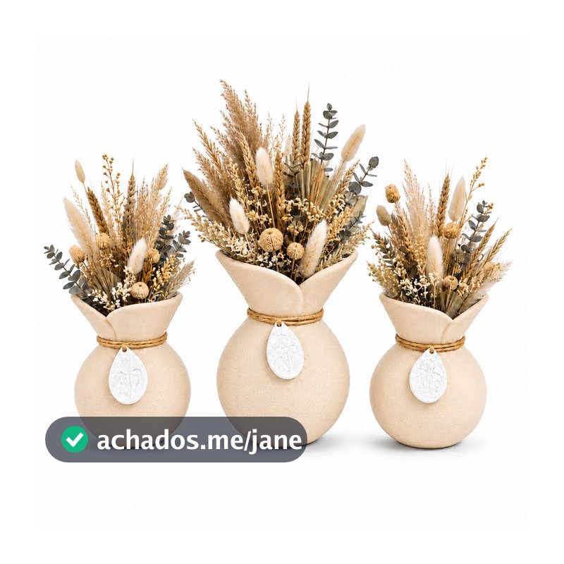Kit 3 Vasos Cachepot Decoração Minimalista Sala Escritório Impressão 3D Decoração Moderna