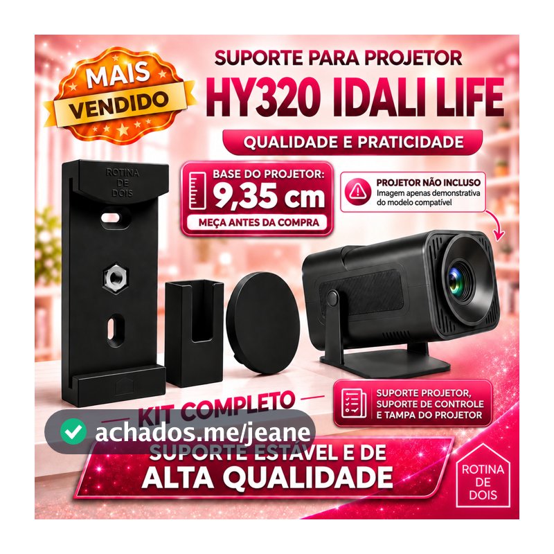 Suporte Projetor DataShow HY320 Mini de Teto Parede e Tripe