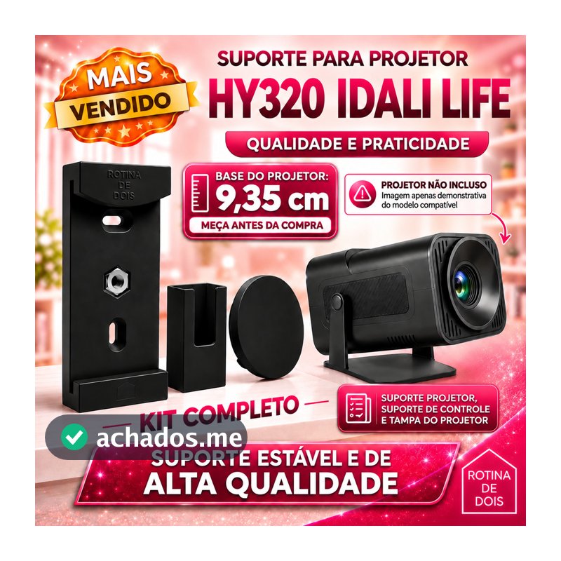 Suporte Projetor DataShow HY320 Mini de Teto Parede e Tripe