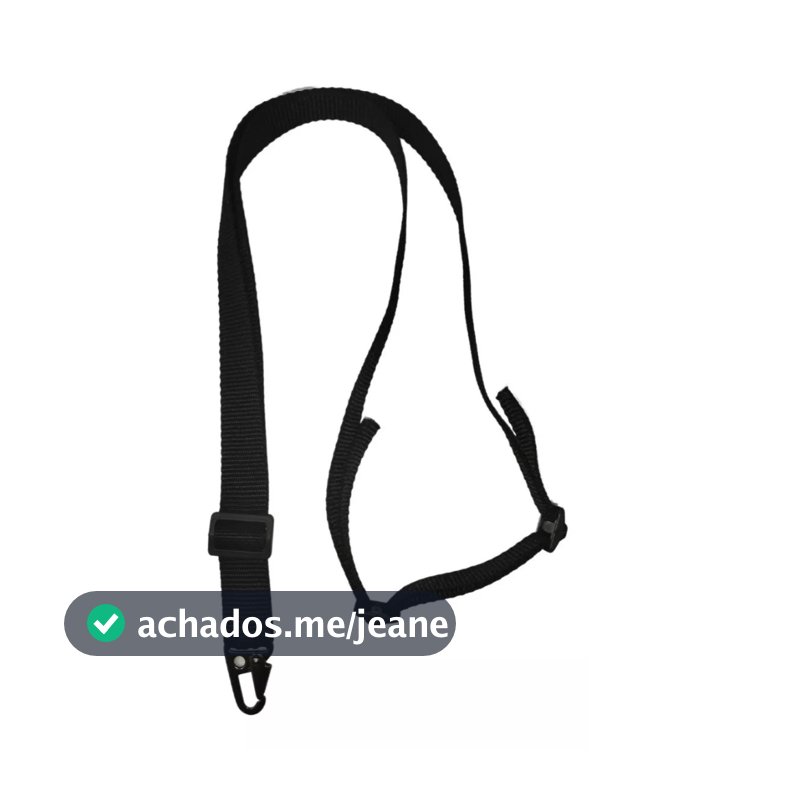 Bandoleira Tática 1 Ponto Airsoft Paintball Gancho Metal Alça de Ombro Carabina Cinto Tático Zak