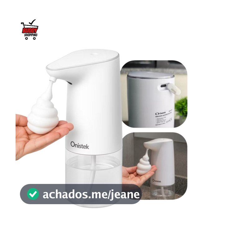 Dispenser de Sabão Automático com Sensor Detecção Infravermelho Recarregável USB ON-UD122