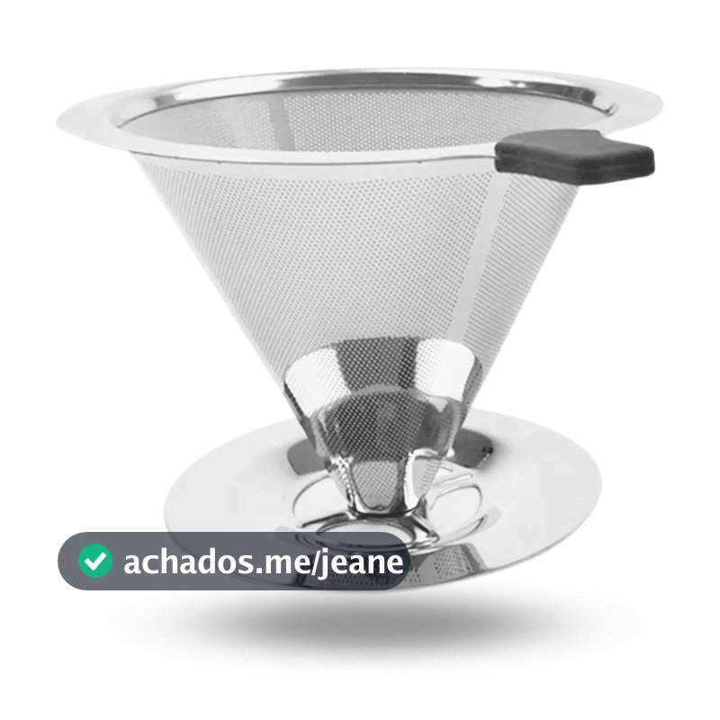 Coador de Café Inox 103 Mazzal | Reutilizável Sem Filtro de Papel