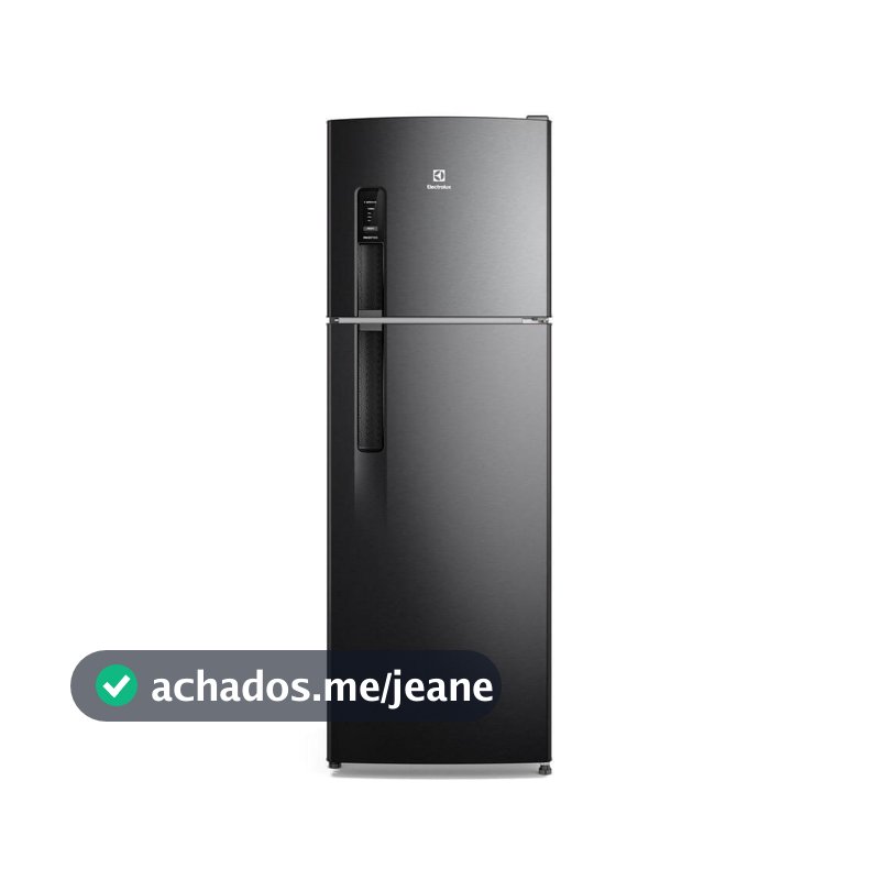 Geladeira Electrolux Frost Free 380L AutoSense Inverter Black Inox Look (IF41B)