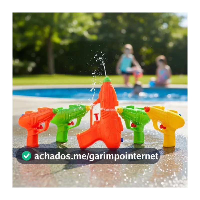 Kit Até 40 Pistola Água Arminha Arma Brinquedo Praia Piscina Infantil Criança Lança Água Atacado