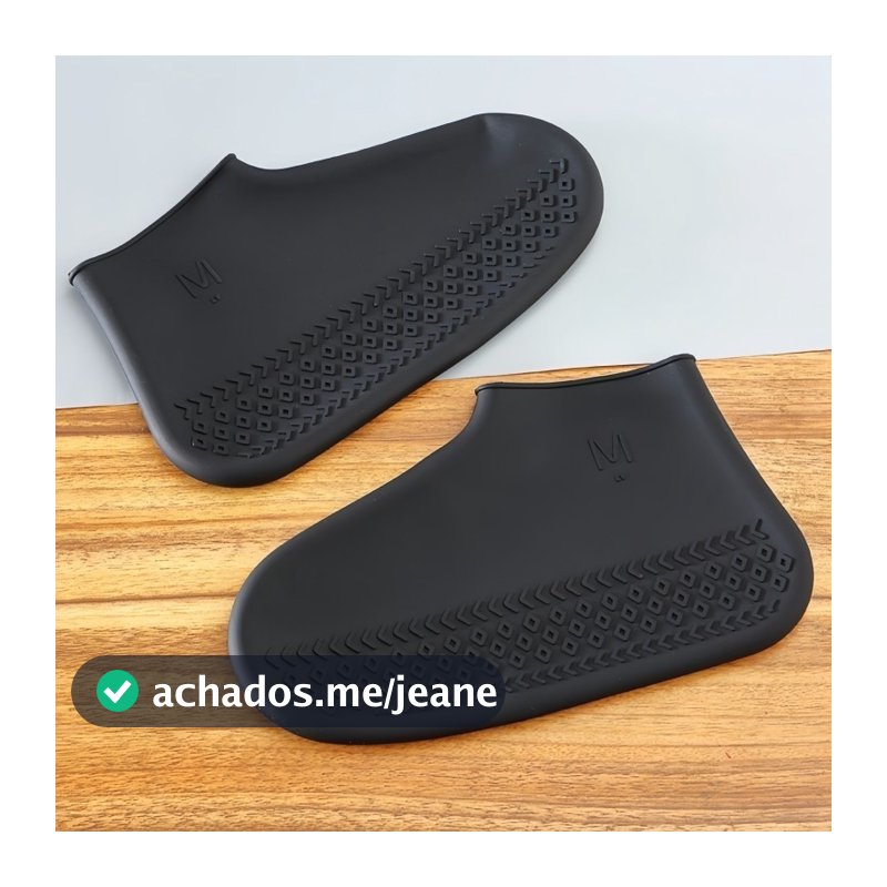 M Protetor De Sapato Calçado Silicone Impermeável Para Chuva Tênis Antiderrapante Reutilizável
