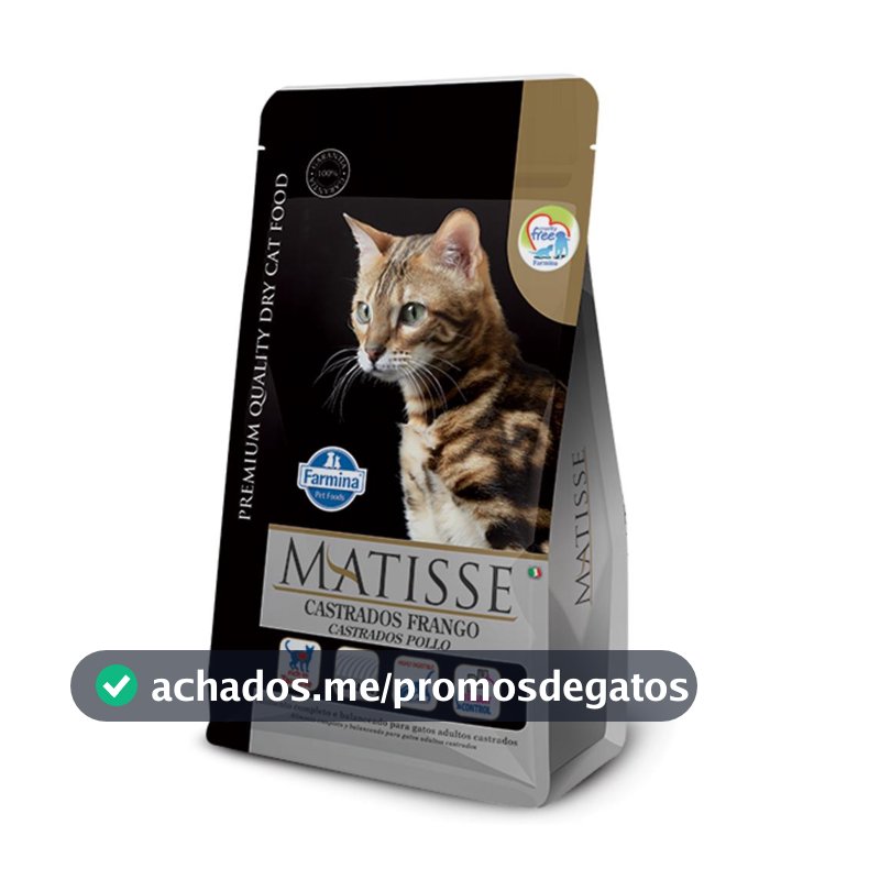 Matisse para Gatos Adultos Castrados de Todas as Raças Sabor Frango e Arroz 15Kg