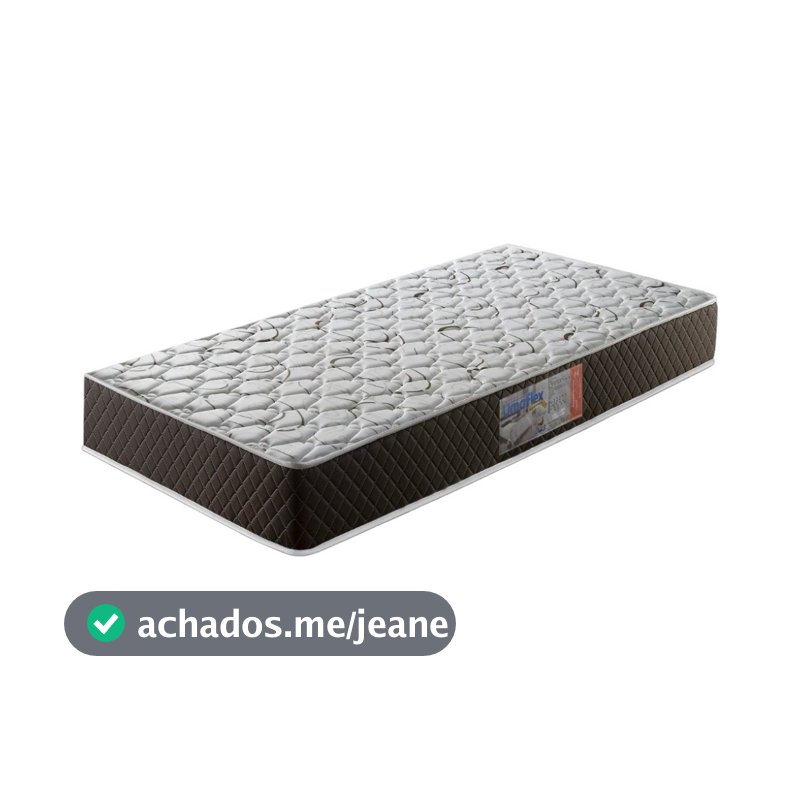Colchão Solteiro Espuma D23 88cmx188cmx14cm  Bronze Umaflex