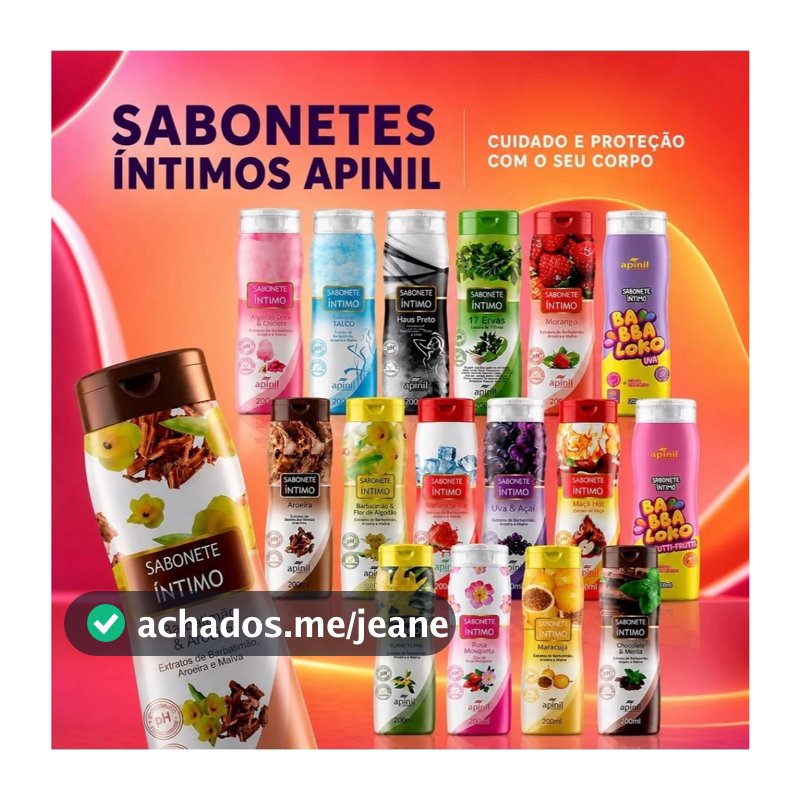 Sabonete Intimo Liquido Feminino 10 Unidades Testado e Aprovado Dermatologicamente