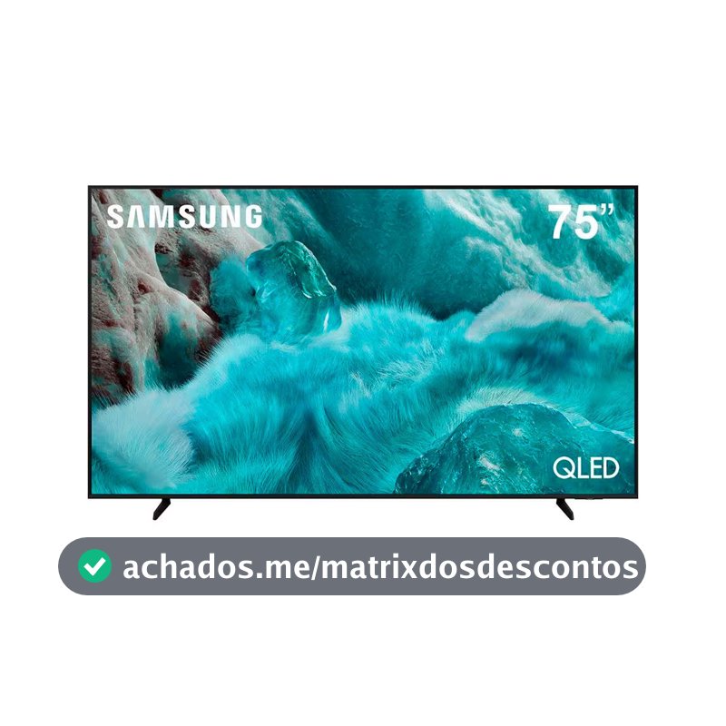 Smart TV 75 4K QLED Ultra QN75Q7FAAGXZD Vision AI Xbox Cloud Gaming Controle por Gestos Samsung