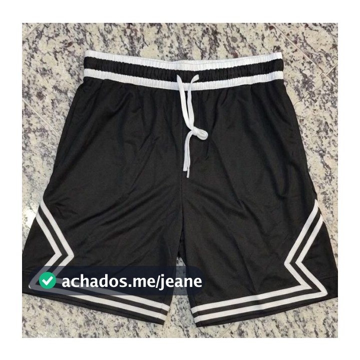 Bermuda Esportiva  com cordão e bolso zíper treino academia