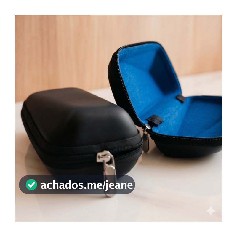Estojo Para Óculos De Sol e Grau Com Zíper Caixa Case Protetor