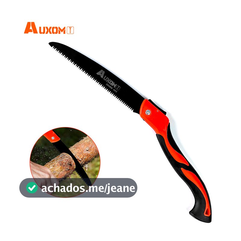 AUXOM Serra para Poda de Galhos 53cm Dobrável  - Ideal para Galhos e Jardinagem