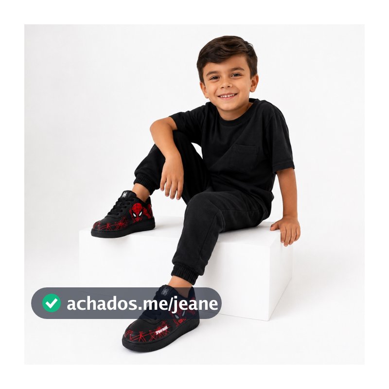 Tênis Infantil Casual masculino confortavel leve Homen Aranha Marca Propria do 26 ao 33