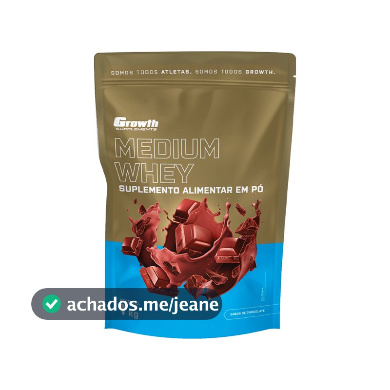 Whey Protein Medium 1kg Growth Supplementos