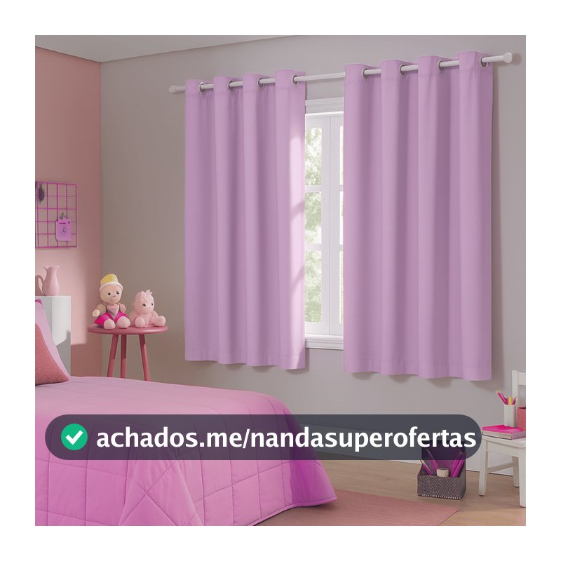 Cortina Infantil Blackout 2,20x1,30M Para Quarto Meninas e Meninos Corta 100% a Luz do dia Blecaute