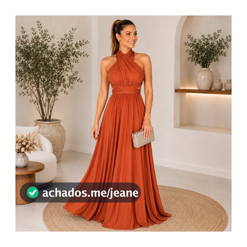 Vestido Longo  Social MultiFormas Varias Formas de Vestir Festa Madrinhas Casamento Batizada
