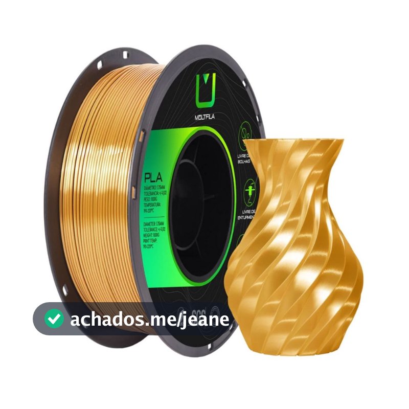 Filamento para Impressora 3d Pla Silk Multfila 1kg 1.75mm Diversas Cores