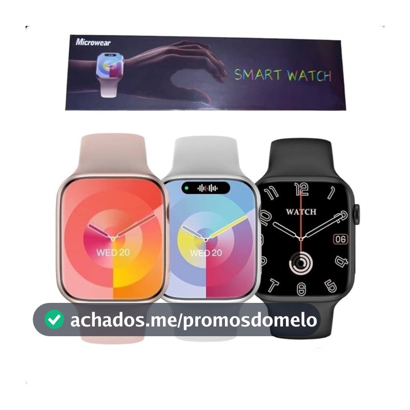 Smartwatch W29S Serie 9 Ilha Dinamica NFC Chat GPT GPS 2GB foto musica Micro OS 10 47mm Original
