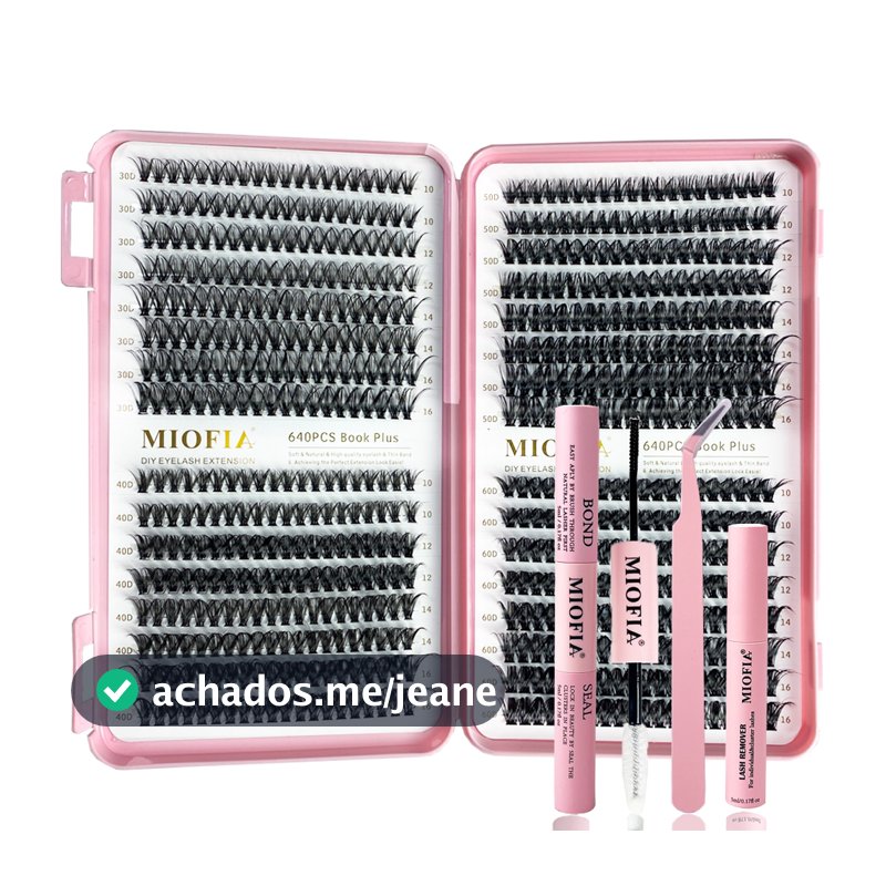 640 tufos 30/40/50/60d cílios postiços livro 10-16mm misturado cílios postiços DIY conexão extensão cílios conjunto