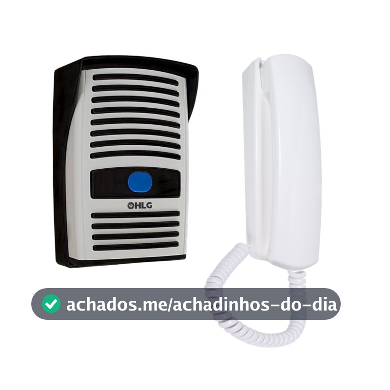 Kit Porteiro Interfone Eletronico HLG som alto bivolt