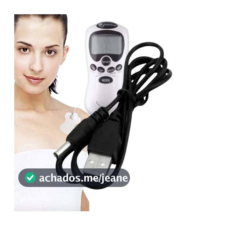 Cabo USB para Aparelho de Fisioterapia Health Herald Tens Fes ( Digital Therapy Machine)