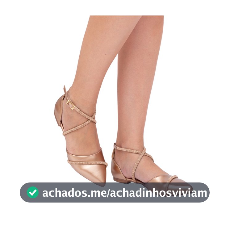 Sapatilha Salomé Rasteira Sandália Feminina Slingback Adulta Com Strass