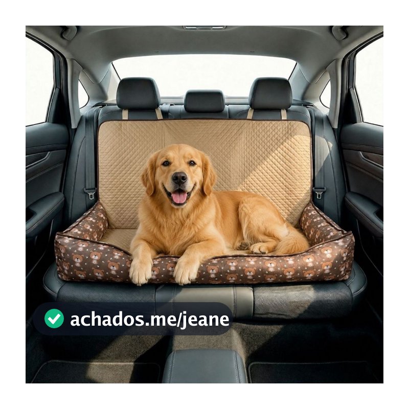 Assento Protetor Pet Gigante Banco Traseiro de Carro Modelo Caminha Impermeável para Cachorro Grande