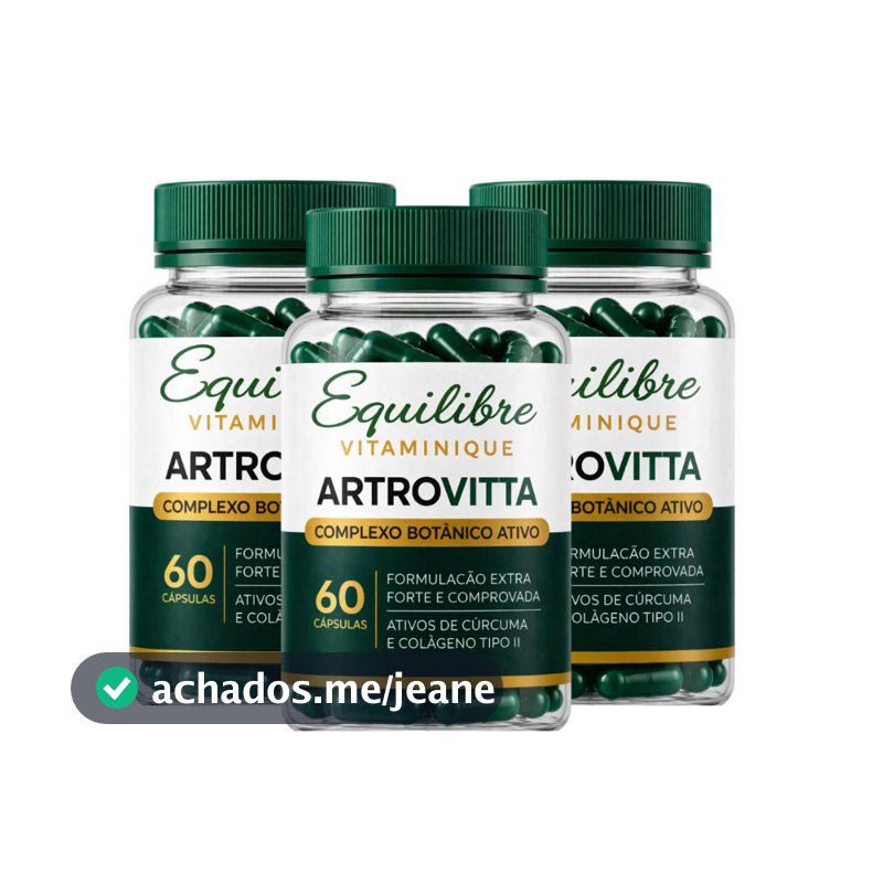 3 ArtroVitta | Suplemento Alimentar | Complexo Botânico Ativo | 60 Cápsulas