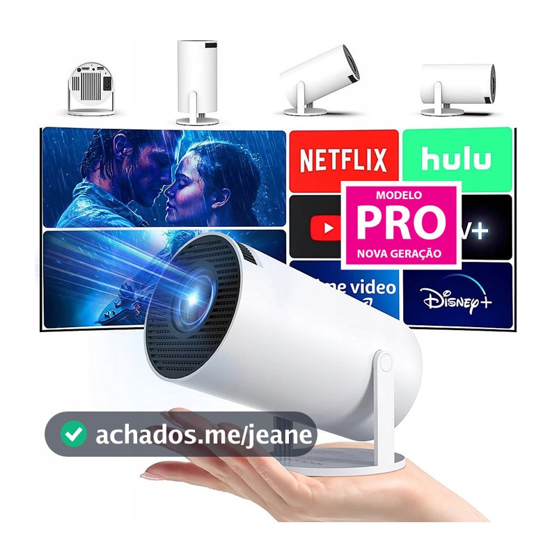Mini Projetor Android Smart Wifi Bluetooth Hy300 Pro