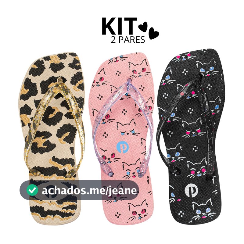 Combo 1,2 e 3 Pares Chinelo Feminino Casual Leve Antiderrapante Confortável