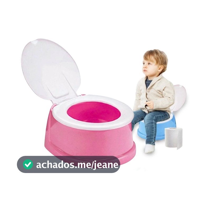 Assento Sanitário Infantil Troninho Penico para Menina e Menino Mini Privada com Tampa