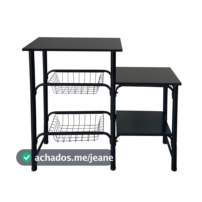 Fruteira Duplex 2 Em 1 - Suporte Microondas - Suporte Bebedouro Multi Uso - Duplex Monaco