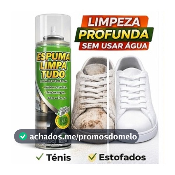 Espuma Magica Limpa Tudo Multiuso 370g Limpeza Seco Remove Manchas Sofá Estofados Banco Carro Tênis