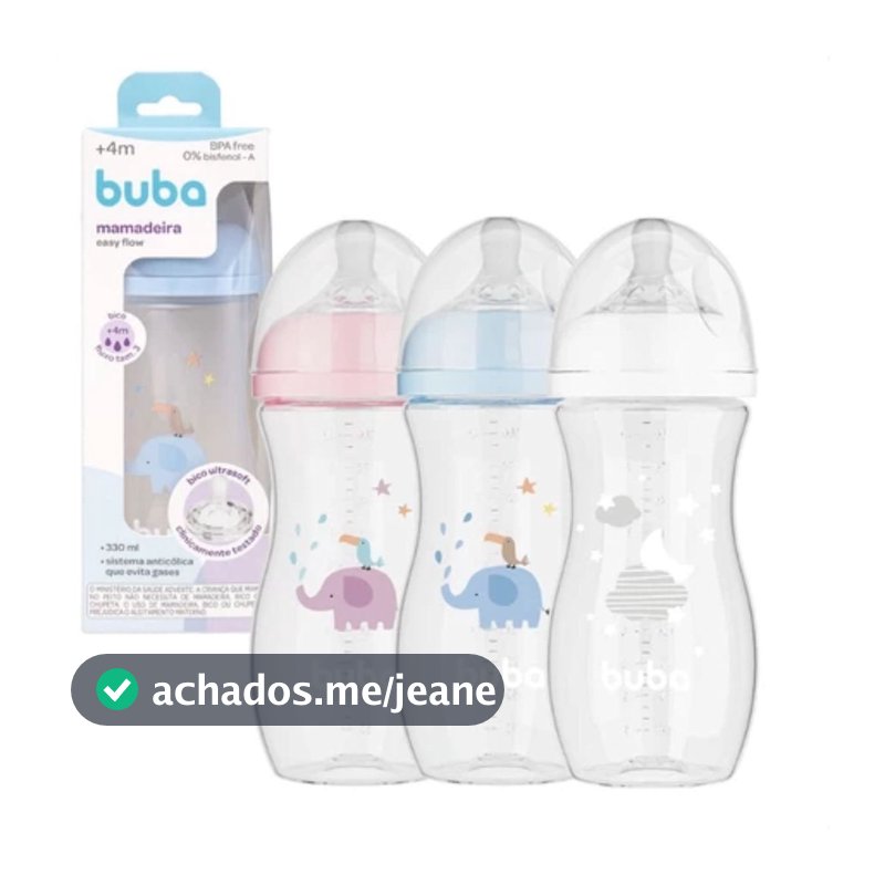Mamadeira Buba Anticólica Easy Flow 330ml