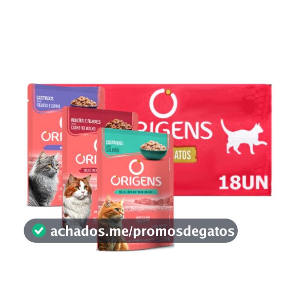 Origens Sachê Gato 85g Caixa Com 18 Unidades