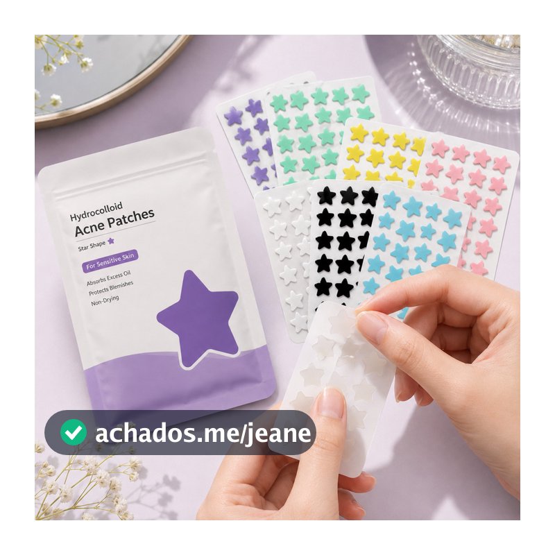 Adesivo Hidrocoloide para Acne 240 a 480 Unidades | Patch para Espinhas | Uso Dia e Noite