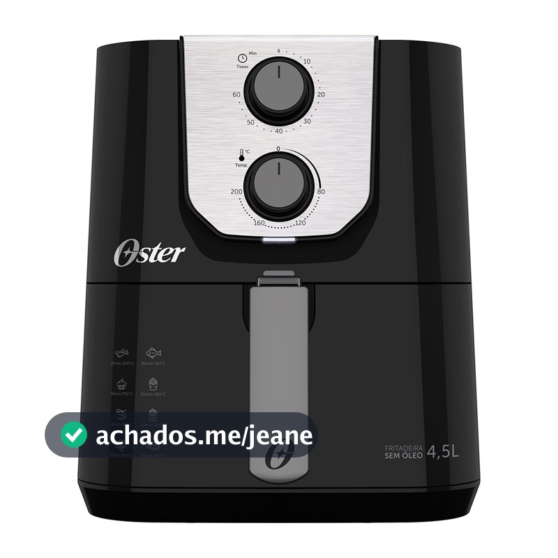 Air Fryer Oster OFRT510 4,5L Cesto Quadrado 1500W