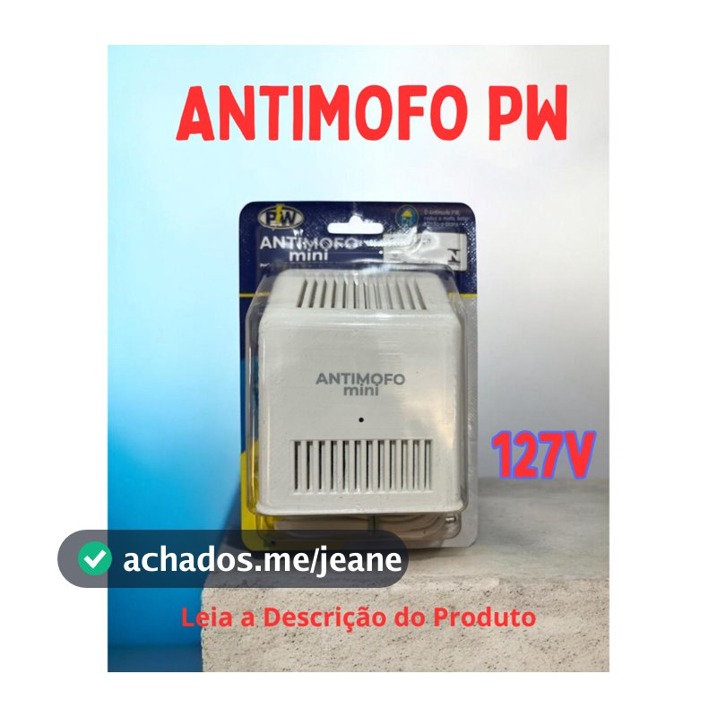 ANTIMOFO ELÉTRICO - Portátil  Mini  Silencioso para: CLOSET, QUARTO DE CRIANÇA, ARMARIO-  127V  e 220v
