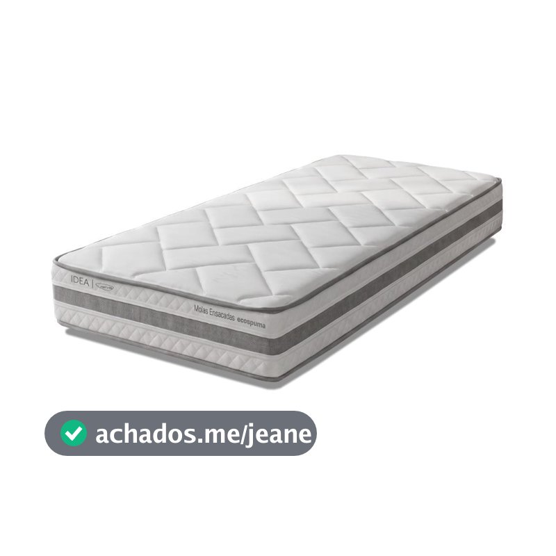 Colchão Solteiro King Molas Ensacadas Prisma 96x203x22cm Herval - Suporta até 110 kg por pessoa
